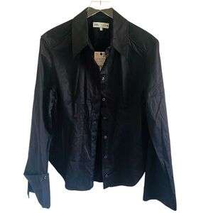 Zara Midnight Black Long Sleeve Shirt